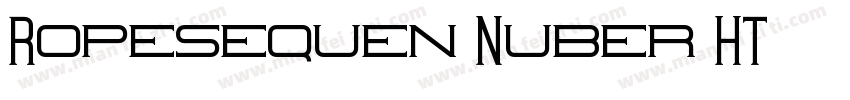 Ropesequen Nuber HT字体转换